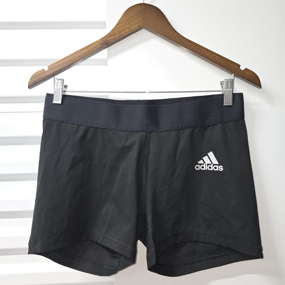 Adidas Techfit Women's Large Black Compression Shorts ClimaCool Running Gym